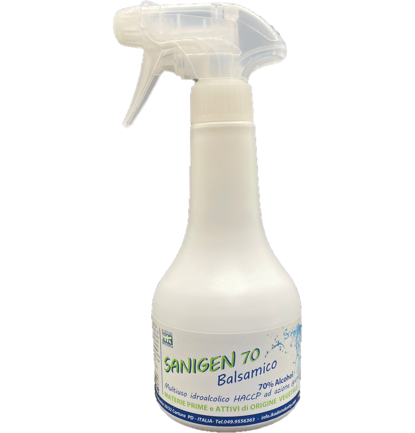 Sanigen 70 Pulitore Multiuso Idroalcolico HACCP Igienizzante 70% Alcool 500ml