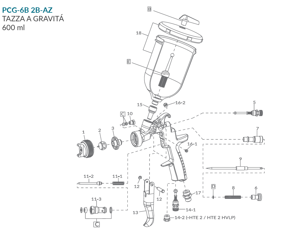 Spaccato AZ3 HTE 2 Anest Iwata Net Coatings 