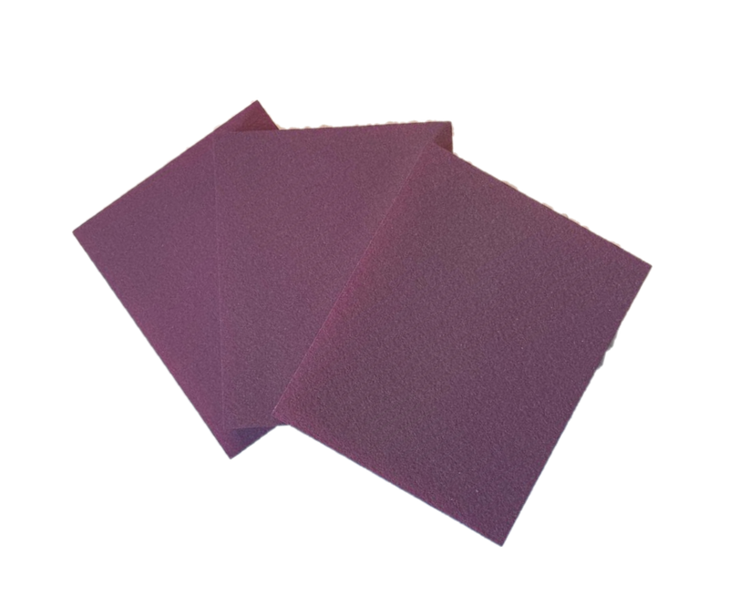 Abrasive Pads Medium Fine Grain Purple Pack 3 Pieces P1000-1500